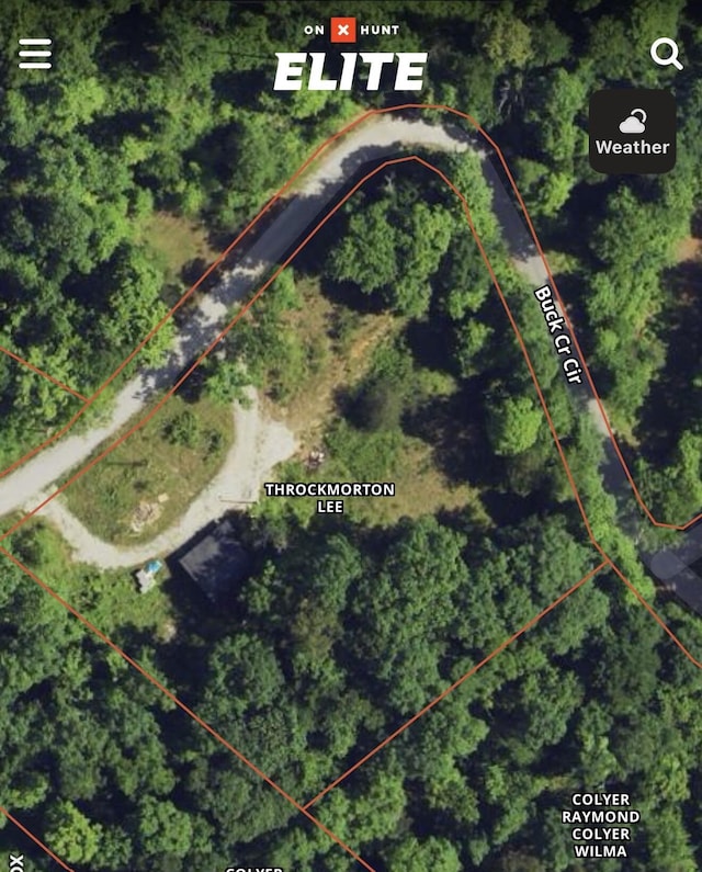 852 Buck Creek Cir, Somerset, KY 42501 - aerial overview of property's location featuring property parcel outlined