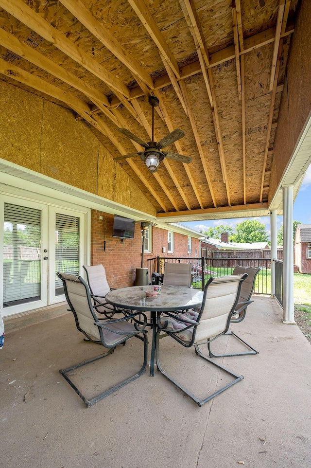 204 Tecumseh Trl, Frankfort, KY 40601 - view of patio / terrace featuring ceiling fan and outdoor dining space