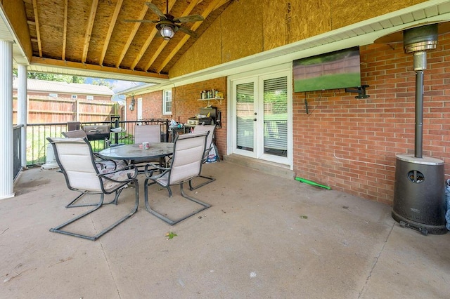 204 Tecumseh Trl, Frankfort, KY 40601 - view of patio with ceiling fan and outdoor dining area