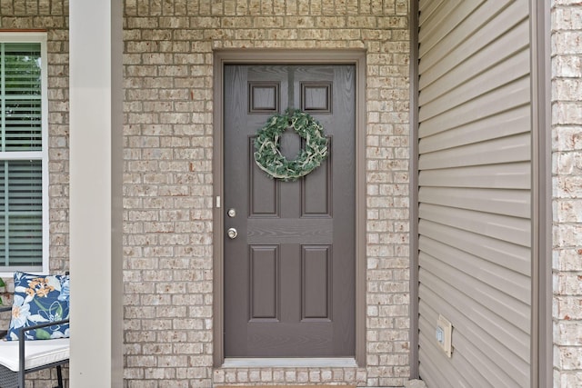 137 Kirkstall Way, Georgetown, KY 40324 - doorway to property with brick siding