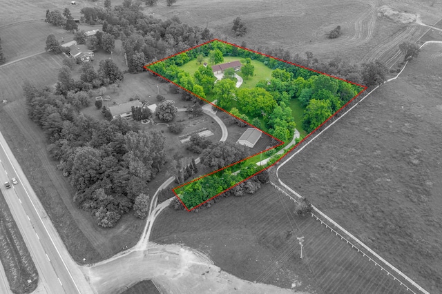 2301 Harrodsburg Rd, Lawrenceburg, KY 40342 - view of rural area featuring property parcel outlined