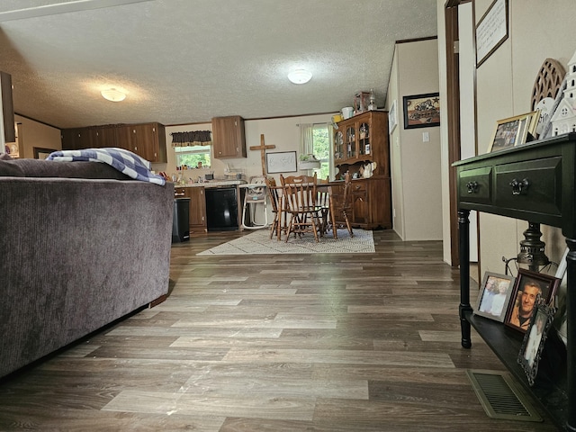 421 Dry Branch Rd, Morehead, KY 40351 - living area featuring wood finished floors and a textured ceiling