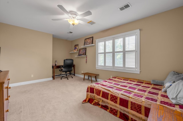 2609 Idlewood Dr, Lexington, KY 40513 - bedroom featuring carpet, an office area, and a ceiling fan