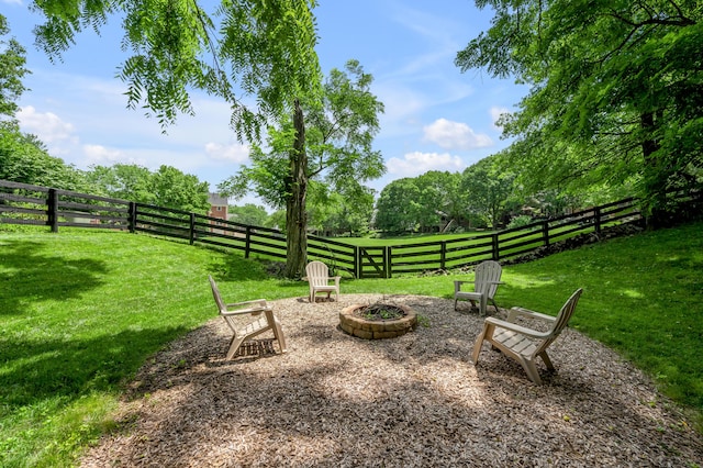 2609 Idlewood Dr, Lexington, KY 40513 - view of yard with a fire pit