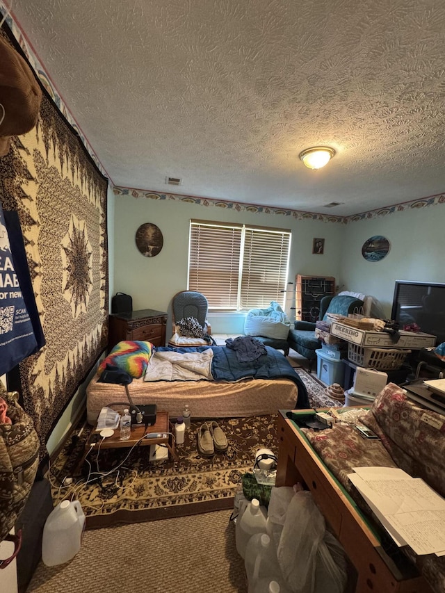 208 Secretariat Dr, Lawrenceburg, KY 40342 - living room with a textured ceiling and carpet floors