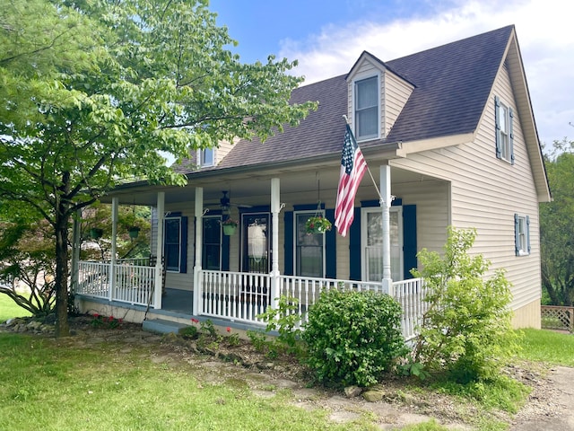 46 Water Plant Rd, Stearns, KY 42647 - view of front facade featuring covered porch and roof with shingles