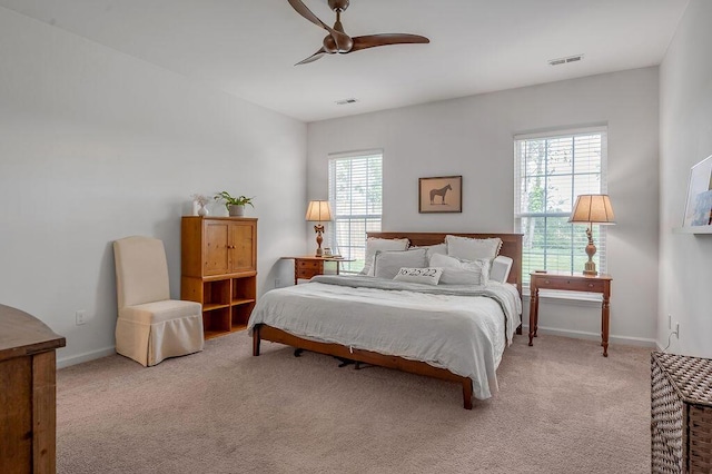 117 Mcafee Dr, Nicholasville, KY 40356 - bedroom featuring light carpet and ceiling fan