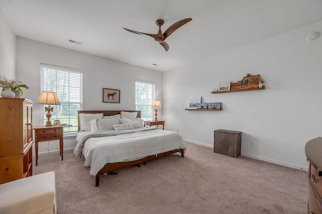 117 Mcafee Dr, Nicholasville, KY 40356 - bedroom featuring carpet floors and a ceiling fan