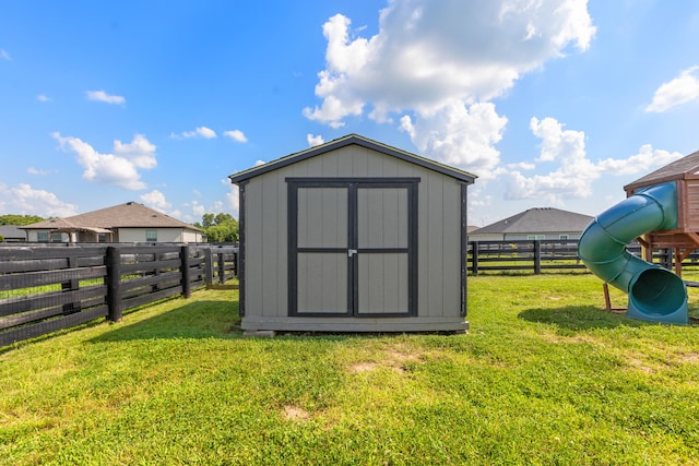 309 Memory Ln, Richmond, KY 40475 - view of shed featuring a fenced backyard