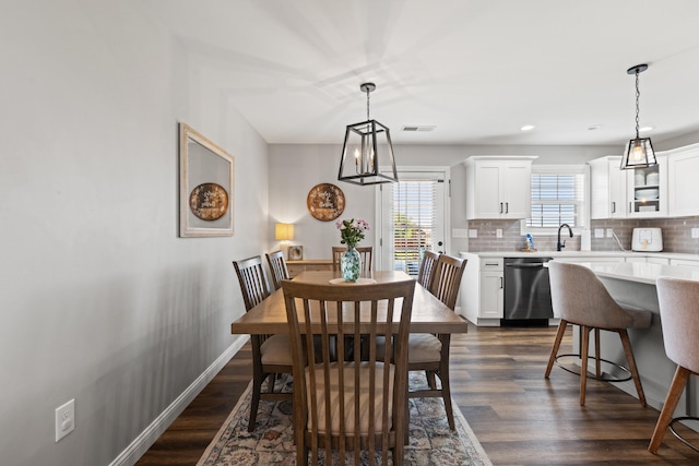 309 Memory Ln, Richmond, KY 40475 - dining room with plenty of natural light, dark wood-style flooring, and recessed lighting