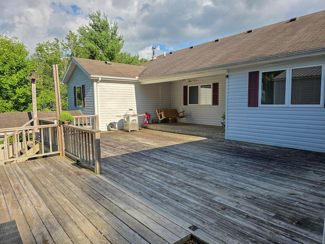 1445 Bastin Creek Rd, Kings Mountain, KY 40442 - view of wooden deck