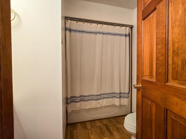 1445 Bastin Creek Rd, Kings Mountain, KY 40442 - bathroom with toilet and wood finished floors
