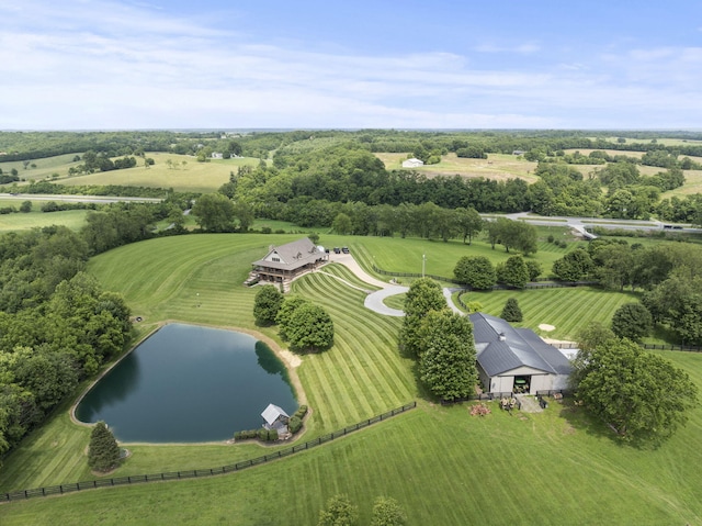 4111 Stanford Rd, Danville, KY 40422 - overview of rural landscape with a nearby body of water
