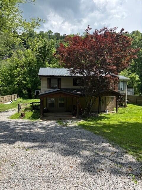 420 Palisades Rd, Harrodsburg, KY 40330 - view of front of home featuring gravel driveway and a metal roof