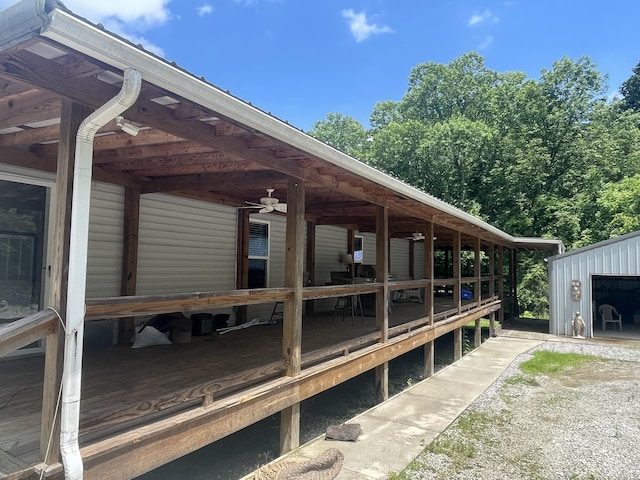 265 Jesse Sears Rd, Somerset, KY 42501 - deck with an outbuilding