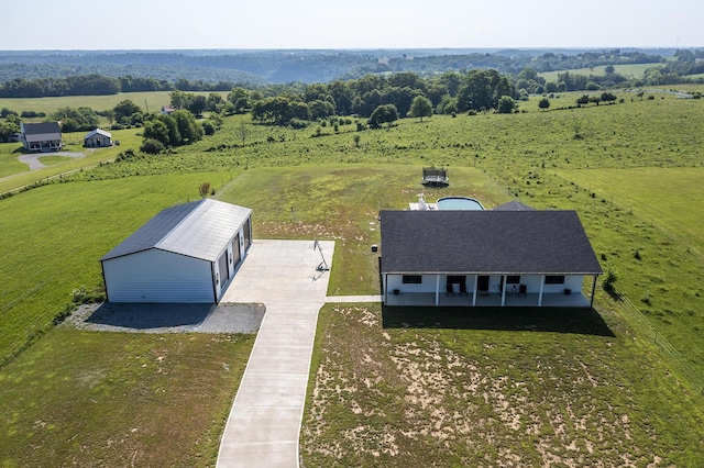 2562 High Bridge Rd, Lancaster, KY 40444 - overview of rural landscape