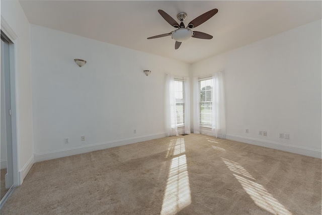 168 Master Ct, Hustonville, KY 40437 - empty room with light carpet and a ceiling fan