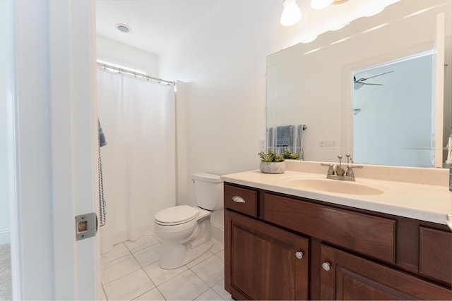 168 Master Ct, Hustonville, KY 40437 - bathroom with vanity, tile patterned floors, and a shower with curtain