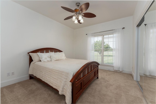 168 Master Ct, Hustonville, KY 40437 - bedroom with light colored carpet and a ceiling fan