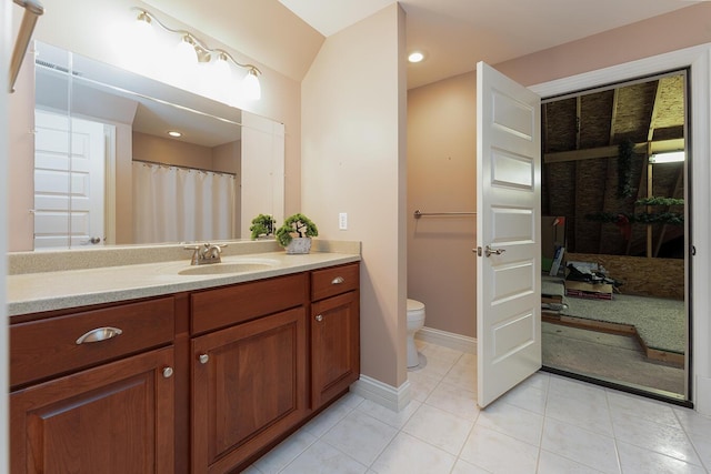 168 Master Ct, Hustonville, KY 40437 - full bathroom with vanity, tile patterned floors, and recessed lighting