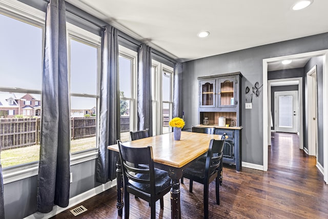 106 Louisa Ln, Georgetown, KY 40324 - dining room with dark wood finished floors and recessed lighting