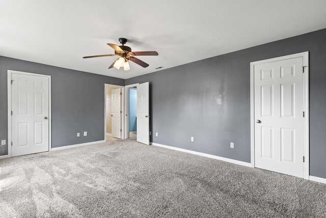 106 Louisa Ln, Georgetown, KY 40324 - unfurnished bedroom featuring carpet floors and a ceiling fan