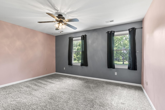 106 Louisa Ln, Georgetown, KY 40324 - unfurnished room with plenty of natural light, carpet floors, and ceiling fan