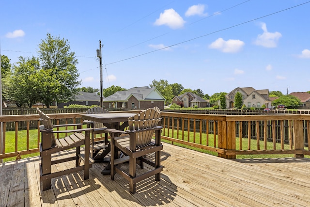 106 Louisa Ln, Georgetown, KY 40324 - wooden deck with a residential view and a fenced backyard