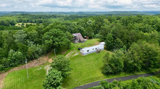 1496 Conrad Cemetary Rd, Somerset, KY 42503 - view from above of property with a heavily wooded area