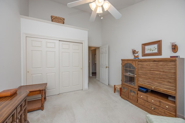 3965 Wyndham Rdg, Lexington, KY 40514 - sitting room featuring ceiling fan and carpet floors