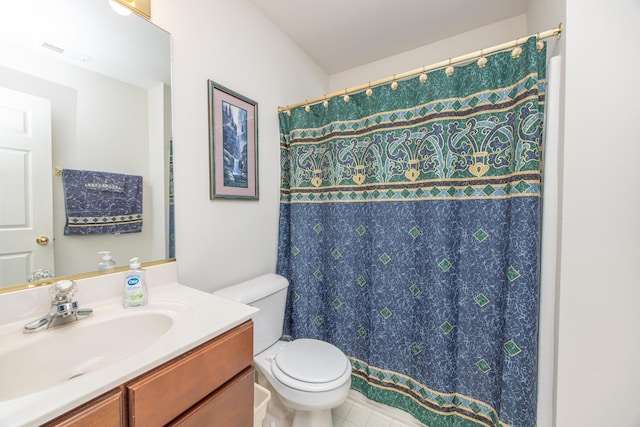 3965 Wyndham Rdg, Lexington, KY 40514 - full bathroom with vanity, tile patterned flooring, and a shower with curtain