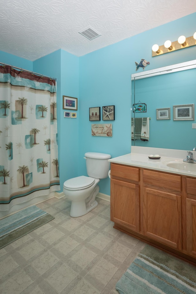 3265 Scottish Trce, Lexington, KY 40509 - full bath featuring vanity, a textured ceiling, and curtained shower