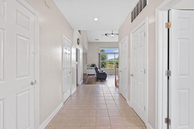 115 Westwoods Dr, Georgetown, KY 40324 - hall featuring light tile patterned flooring and recessed lighting
