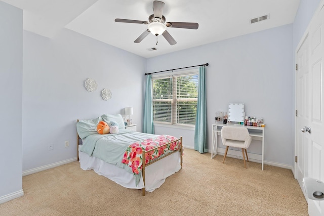 115 Westwoods Dr, Georgetown, KY 40324 - carpeted bedroom with baseboards and a ceiling fan
