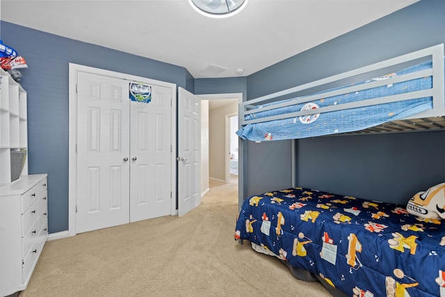 115 Westwoods Dr, Georgetown, KY 40324 - bedroom featuring light colored carpet and a closet