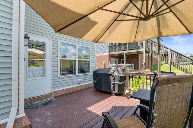 115 Westwoods Dr, Georgetown, KY 40324 - deck with stairs and area for grilling