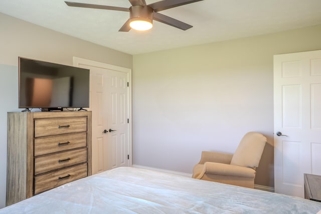 196 Herndon Ln, Berea, KY 40403 - bedroom with ceiling fan and baseboards