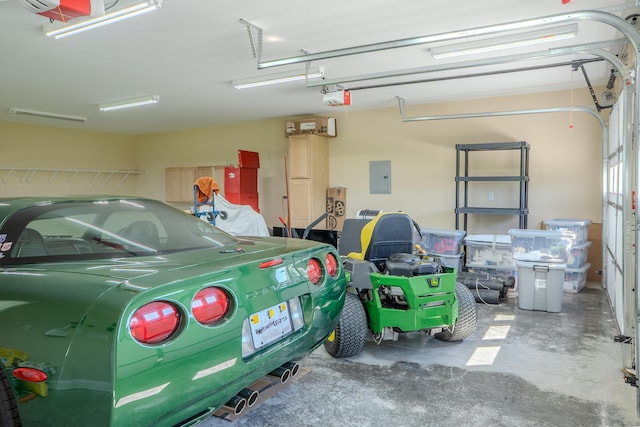 196 Herndon Ln, Berea, KY 40403 - garage with electric panel and a garage door opener