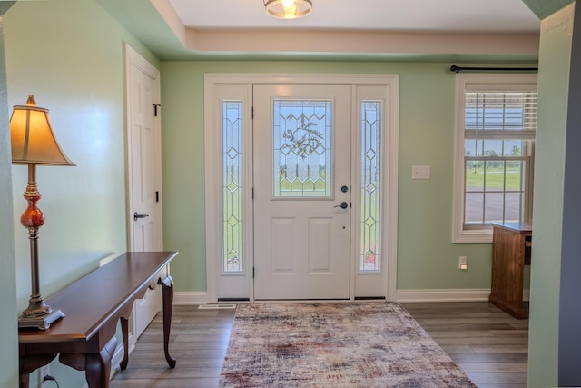 196 Herndon Ln, Berea, KY 40403 - entrance foyer with wood finished floors and baseboards