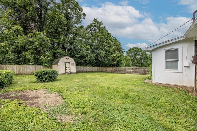 204 Kelly St, Paris, KY 40361 - fenced backyard with a storage shed