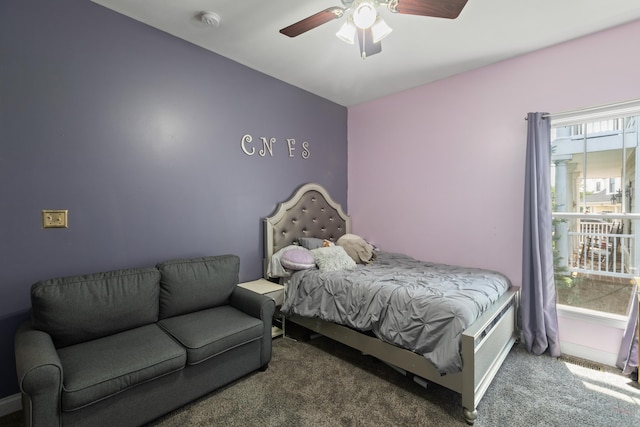 101 Rock Bridge Ct, Georgetown, KY 40324 - carpeted bedroom with a ceiling fan