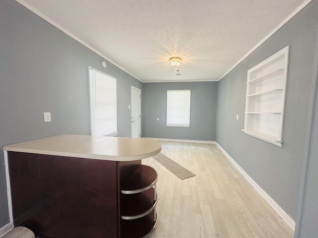 243 Walnut St, Crab Orchard, KY 40419 - dining room featuring ornamental molding and light wood finished floors