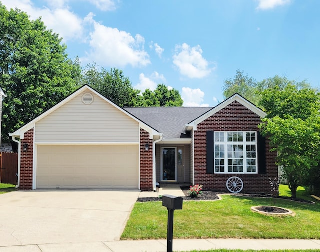 215 Wilderness Cove Ln, Georgetown, KY 40324 - single story home with brick siding, driveway, and a garage