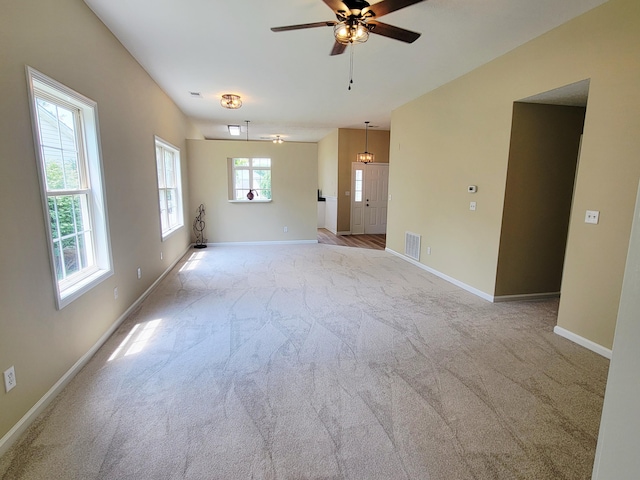 215 Wilderness Cove Ln, Georgetown, KY 40324 - unfurnished room with ceiling fan and light colored carpet