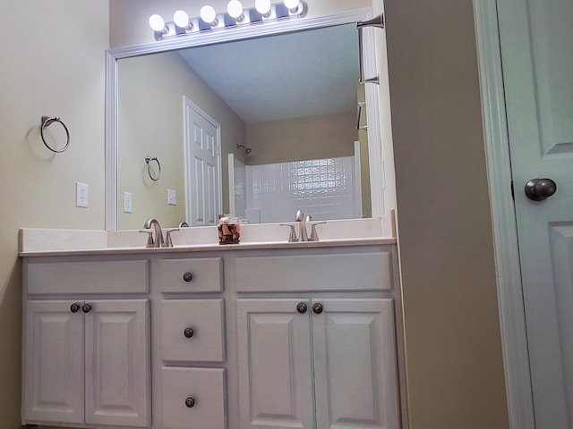 215 Wilderness Cove Ln, Georgetown, KY 40324 - bathroom with double vanity and a shower