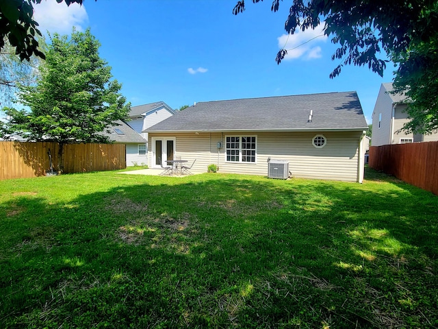 215 Wilderness Cove Ln, Georgetown, KY 40324 - rear view of property with a fenced backyard, a patio area, and french doors