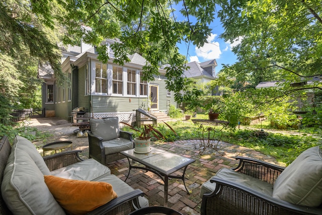 456 N Limestone St, Lexington, KY 40508 - view of patio / terrace featuring an outdoor hangout area