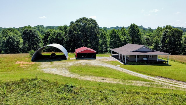 1260 Old Way Rd, London, KY 40741 - view from above of property with a heavily wooded area