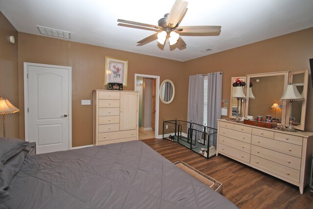 1016 Cedar Ridge Ln, Versailles, KY 40383 - bedroom featuring wood finished floors and ceiling fan