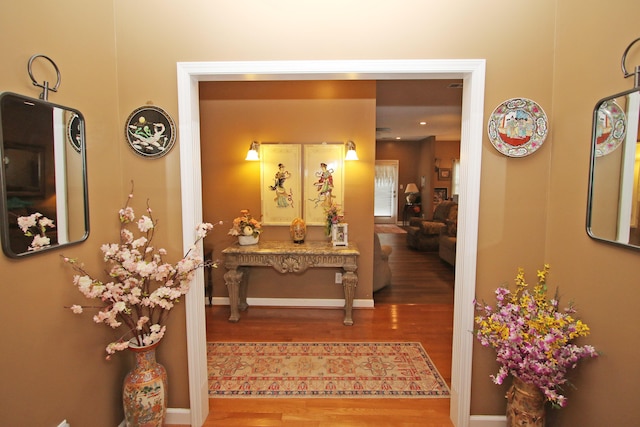 1016 Cedar Ridge Ln, Versailles, KY 40383 - corridor featuring wood finished floors and baseboards